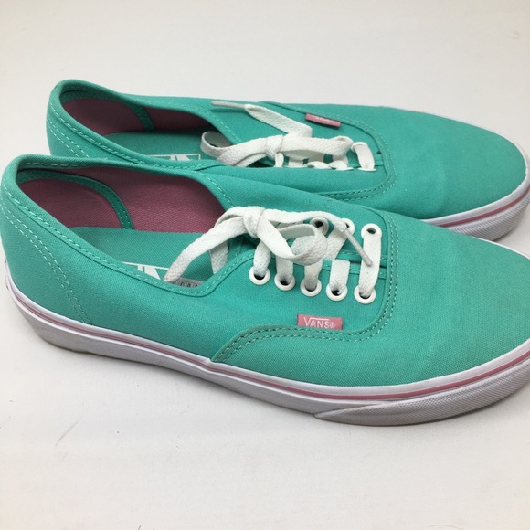 Vans Mint green and pink. Gently used sz 8 1/2 - Picture 3 of 6